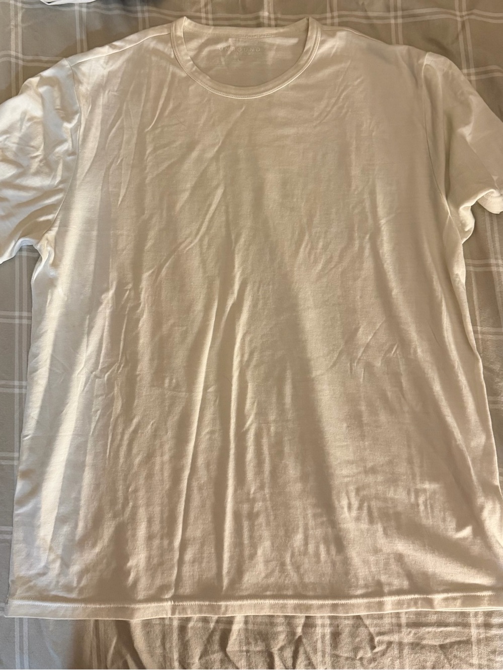 Unbound Merino White Short-Sleeve Crew Neck T-Shirt